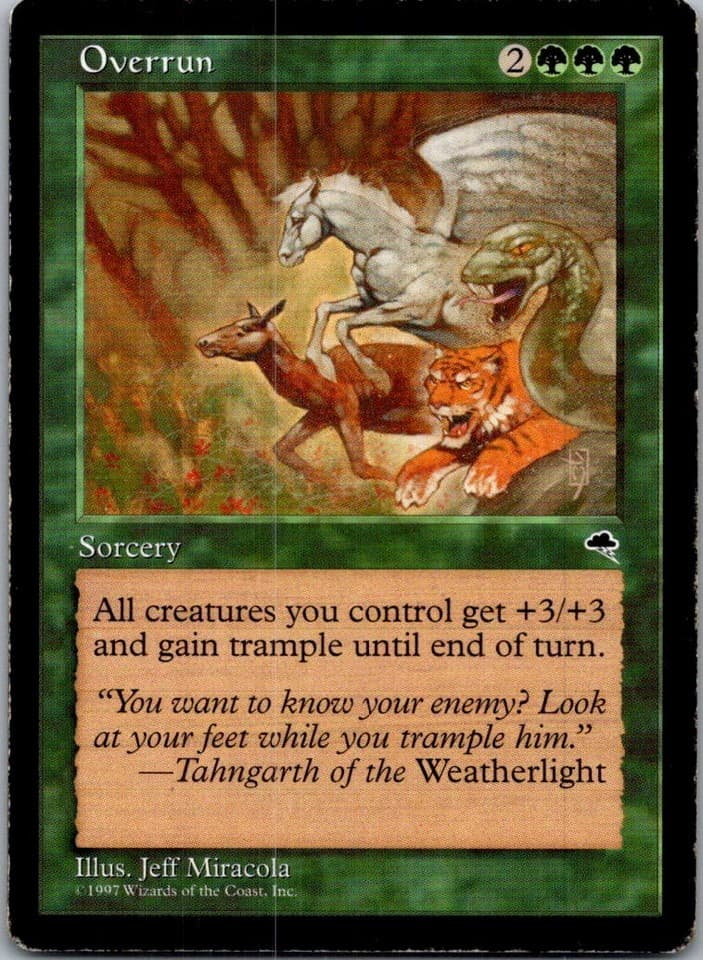 Overrun U TMP #243 LP MTG Magic