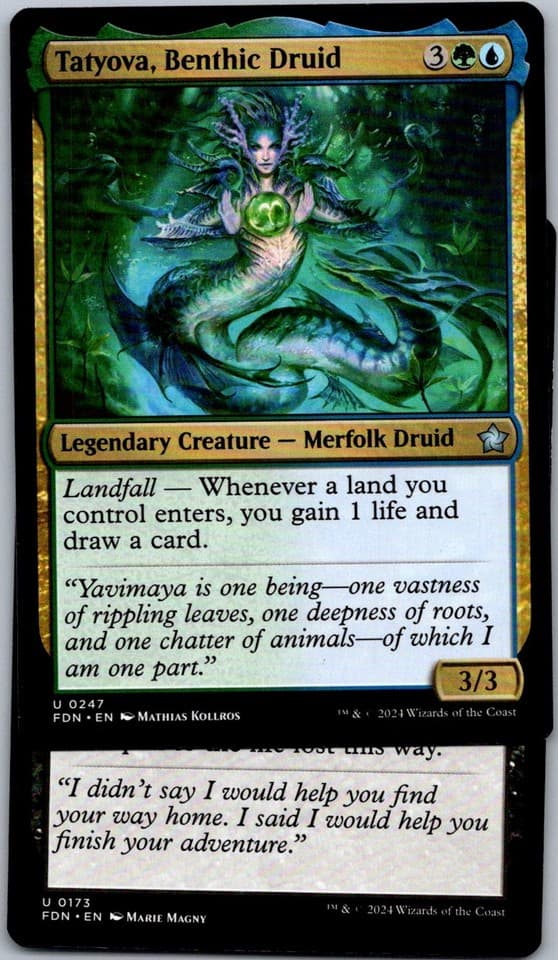 Tatyova, Benthic Druid U DSC #235 NM MTG Magic