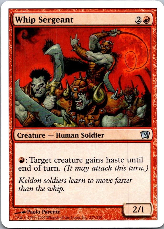 Whip Sergeant U 9ED #227 LP MTG Magic