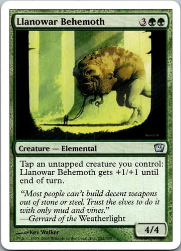 Llanowar Behemoth U 9ED #252 LP MTG Magic