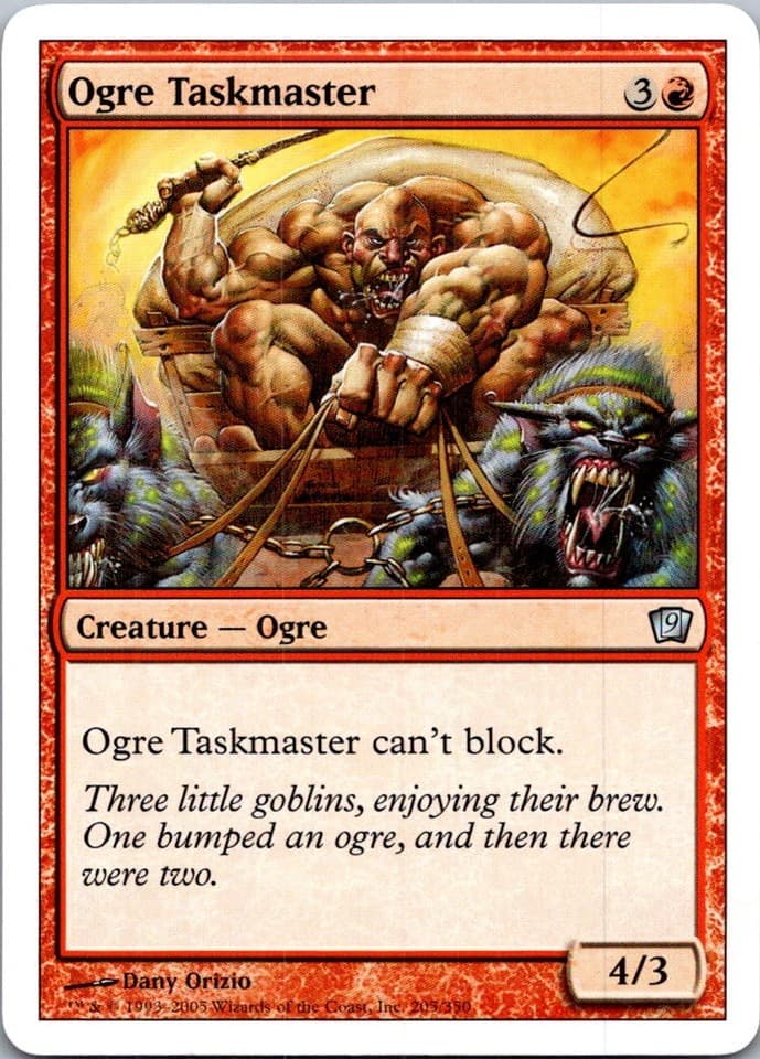 Ogre Taskmaster U 9ED #205 LP MTG Magic