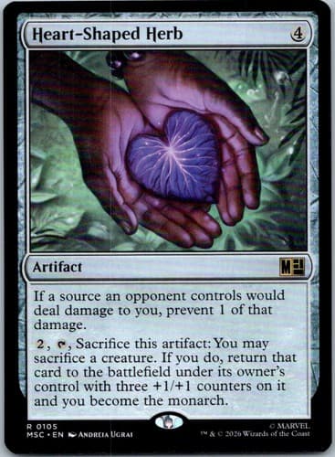 Heart - Shaped Herb R Commander: Marvel Super Heroes 105 NM