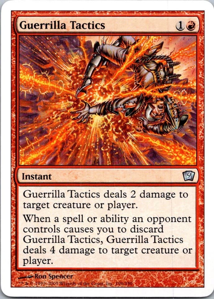 Guerrilla Tactics U 9ED #196 LP MTG Magic