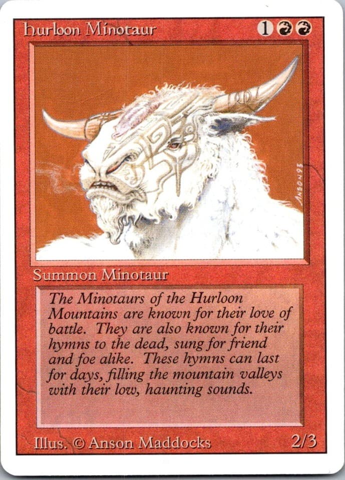 Hurloon Minotaur C 2ED # NM MTG Magic