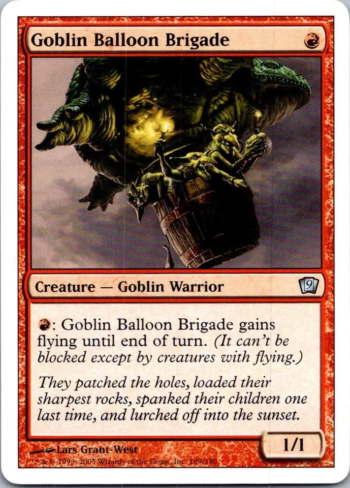Goblin Balloon Brigade U 9ED #189 LP MTG Magic