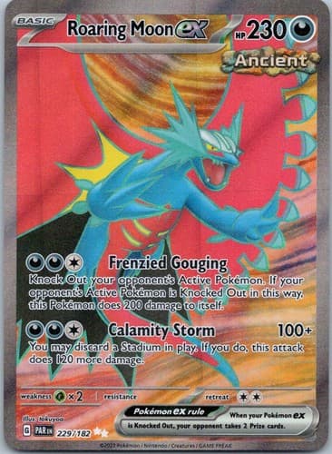 Roaring Moon ex Ultra Rare SV04: Paradox Rift 229/182 NM
