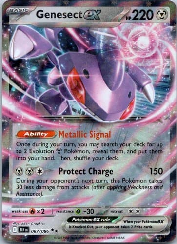 Genesect ex Double Rare Prize Pack Series Cards 067/086 NM