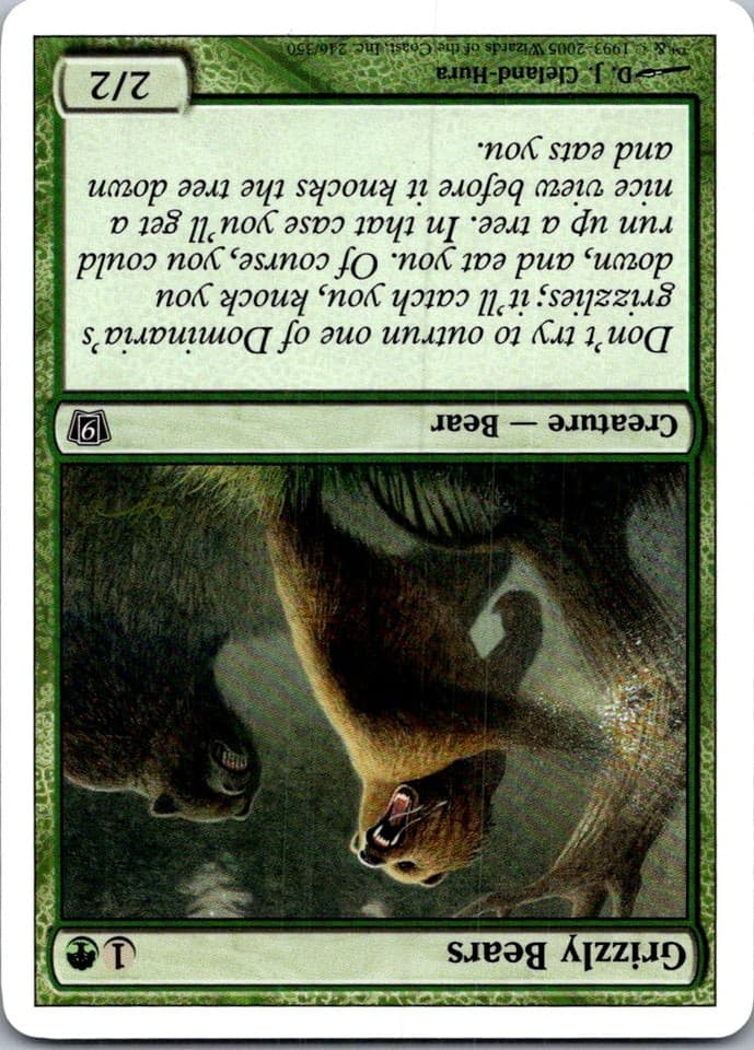 Grizzly Bears C 9ED #246 NM MTG Magic
