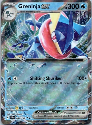 Greninja ex Double Rare SV07: Stellar Crown 041/142 NM