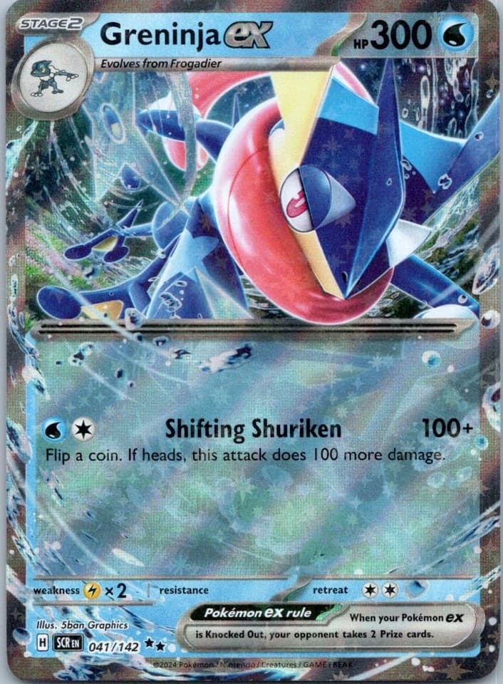 Greninja ex Double Rare SV07: Stellar Crown 041/142 NM