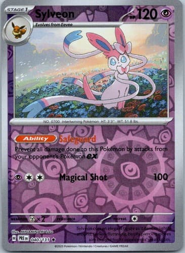 Sylveon (Master Ball Pattern) Rare SV: Prismatic Evolutions 040/131 NM