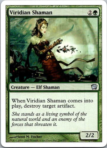 Viridian Shaman U 9ED #280 LP MTG Magic