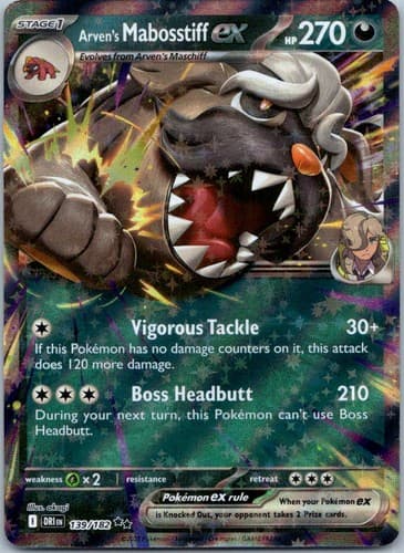 Arven's Mabosstiff ex Double Rare SV10: Destined Rivals 139/182 NM