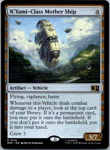 N'Yami - Class Mother Ship R Commander: Marvel Super Heroes 110 NM