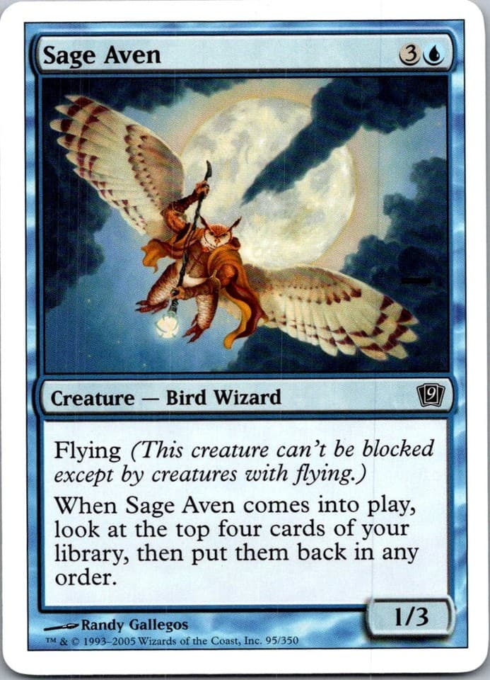 Sage Aven C 9ED #95 LP MTG Magic