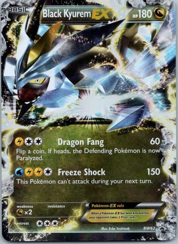 Black Kyurem EX Ultra Rare Legendary Treasures 100/113 NM