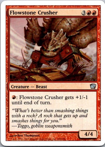 Flowstone Crusher U 9ED #184 LP MTG Magic