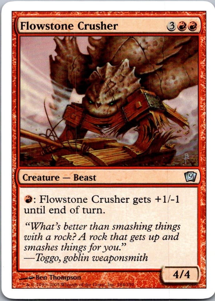 Flowstone Crusher U 9ED #184 LP MTG Magic