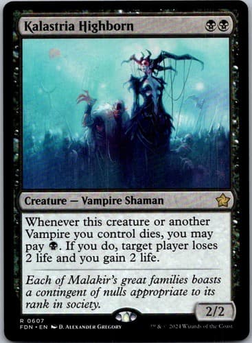 Kalastria Highborn R FDN #607 NM MTG Magic