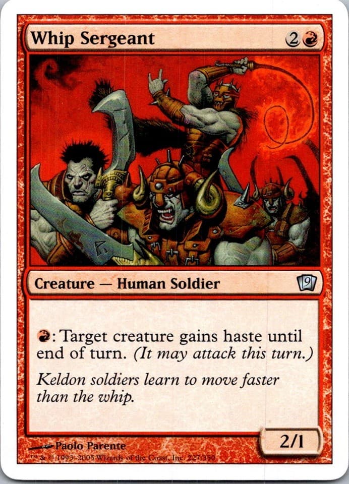 Whip Sergeant U 9ED #227 LP MTG Magic