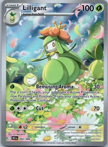 Lilligant Illustration Rare SV: Black Bolt 092/086 NM