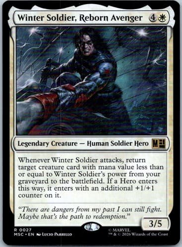 Winter Soldier, Reborn Avenger R Commander: Marvel Super Heroes 27 NM