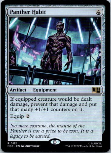 Panther Habit R Commander: Marvel Super Heroes 112 NM
