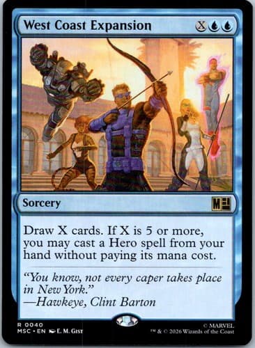 West Coast Expansion R Commander: Marvel Super Heroes 40 NM