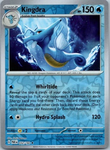 Kingdra Rare SV04: Paradox Rift 032/182 NM