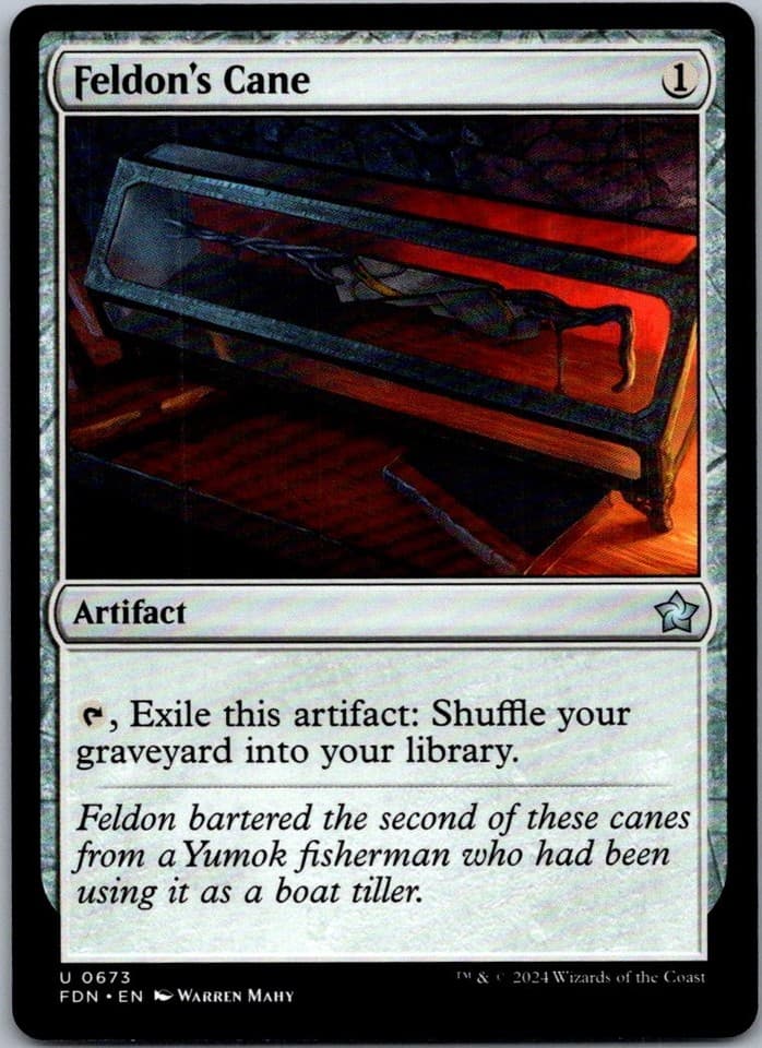Feldon's Cane U FDN #673 NM MTG Magic