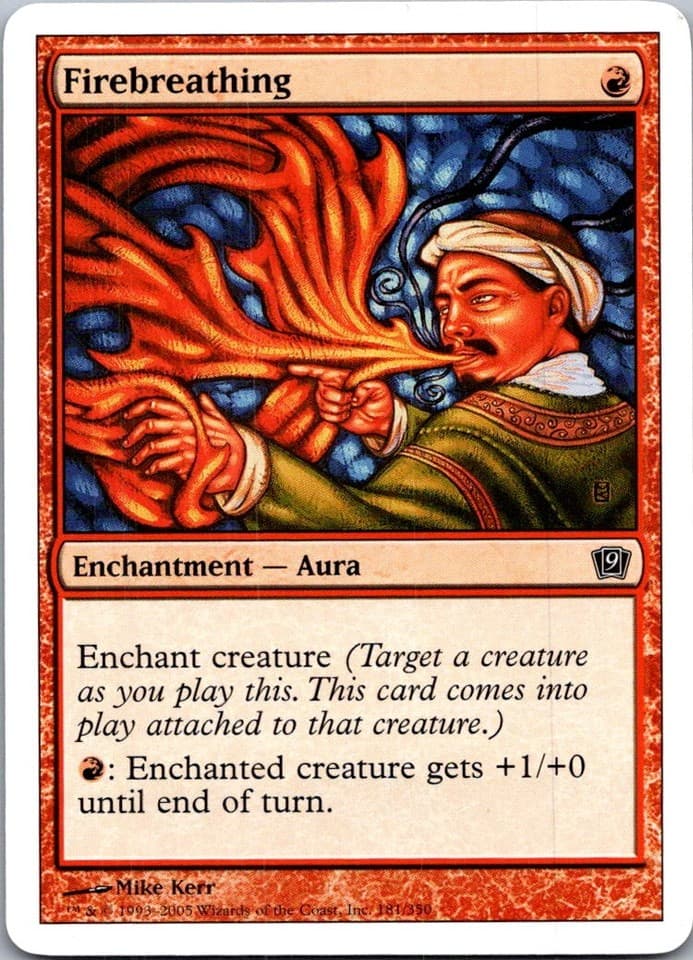 Firebreathing C 9ED #181 LP MTG Magic