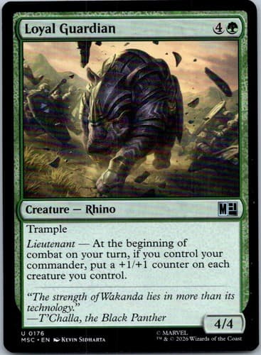 Loyal Guardian U Commander: Marvel Super Heroes 176 NM