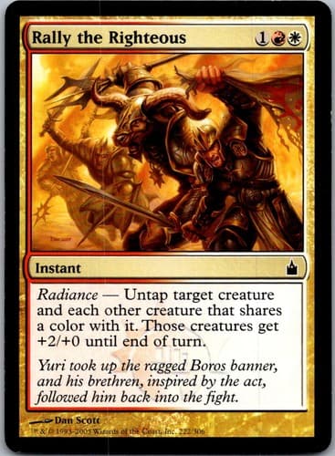 Rally the Righteous C RAV #222 LP MTG Magic