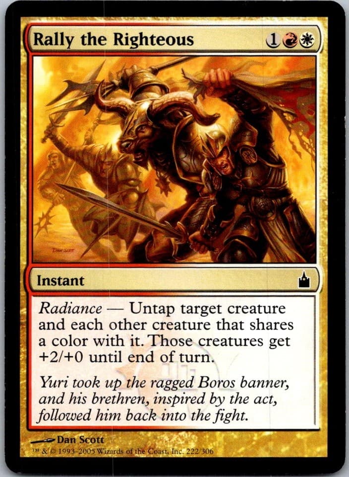 Rally the Righteous C RAV #222 LP MTG Magic