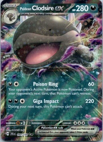 Paldean Clodsire ex Double Rare SV09: Journey Together 094/159 NM