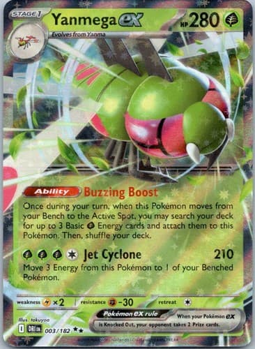 Yanmega ex Double Rare Prize Pack Series Cards 003/182 NM