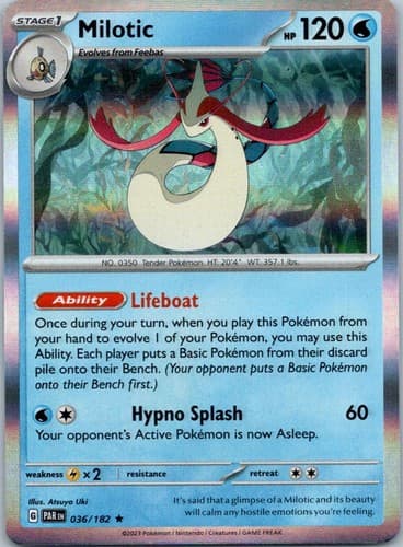 Milotic Rare SV04: Paradox Rift 036/182 NM