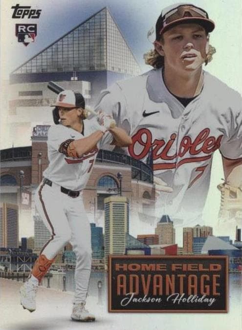 PSA 9 Topps 2024 Update Home Field Advantage Jackson Holliday HFA - 21 Rookie O's