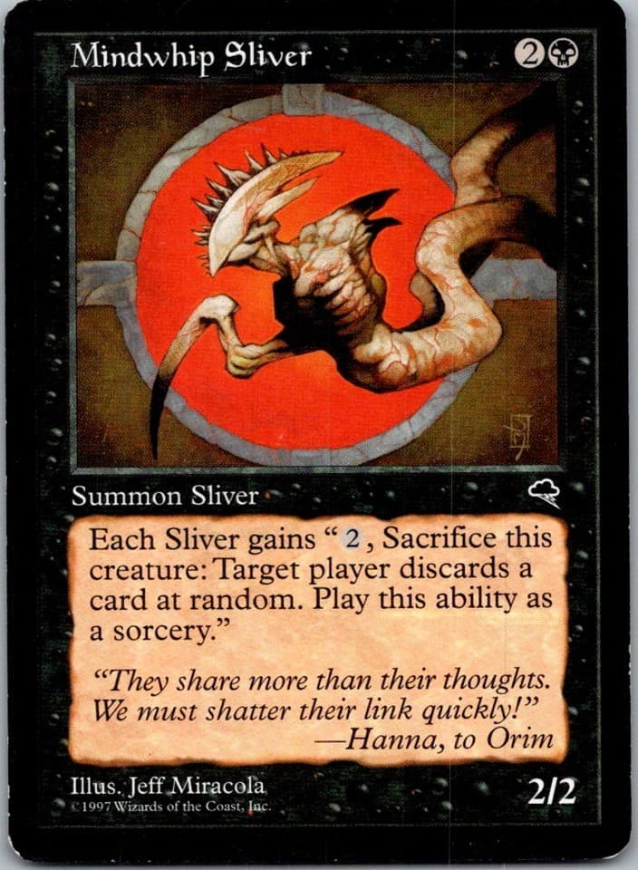 Mindwhip Sliver U TMP #145 LP MTG Magic