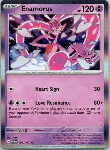 Enamorus Rare SV06: Twilight Masquerade 093/167 NM