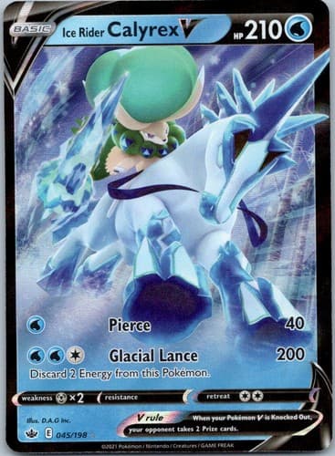 Ice Rider Calyrex V Ultra Rare Prize Pack Series Cards 045/198 NM