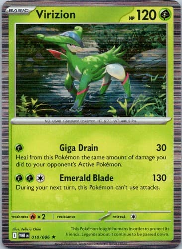 Virizion Rare SV: White Flare 010/086 NM