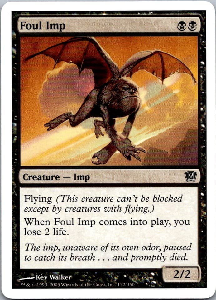 Foul Imp C 9ED #132 NM MTG Magic