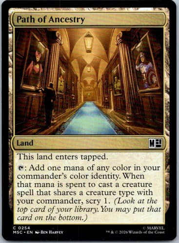 Path of Ancestry C Commander: Marvel Super Heroes 254 NM