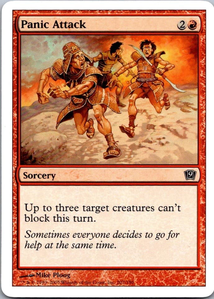 Panic Attack C 9ED #207 NM MTG Magic
