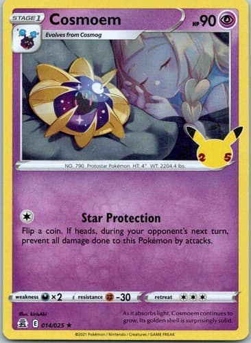 Cosmoem Holo Rare Celebrations 014/025 NM