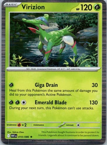 Virizion Rare SV: White Flare 010/086 NM