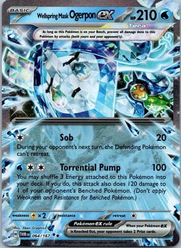 Wellspring Mask Ogerpon ex Double Rare Prize Pack Series Cards 064/167 NM