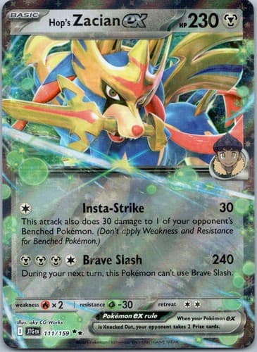 Hop's Zacian ex Double Rare SV09: Journey Together 111/159 NM