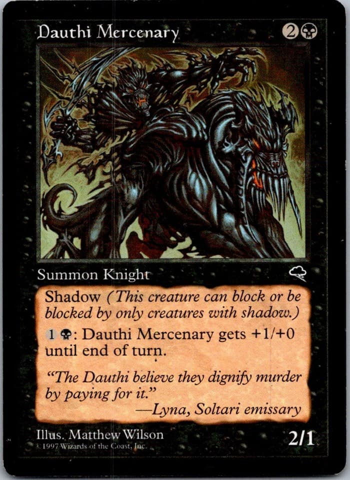 Dauthi Mercenary U TMP #124 LP MTG Magic